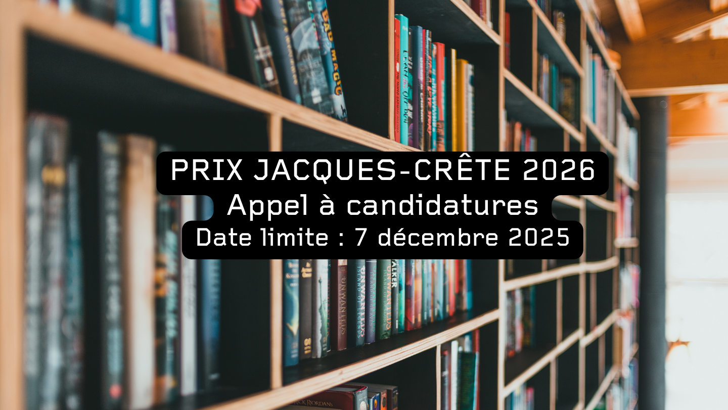 Prix Jacques-Crête 2026